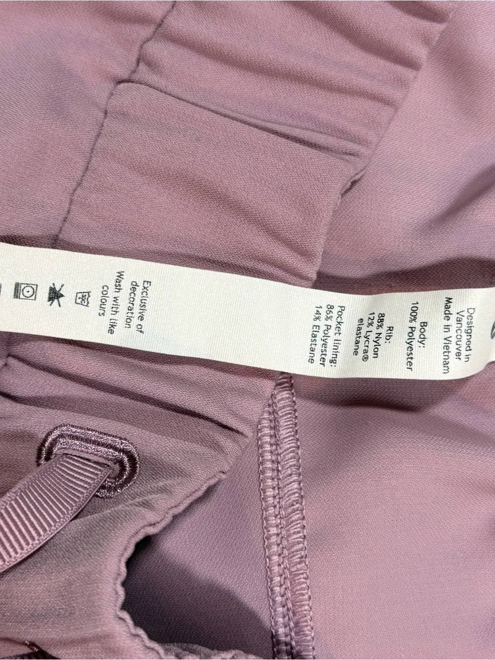 lululemon athletica Dusty Lilac Drawstring Joggers